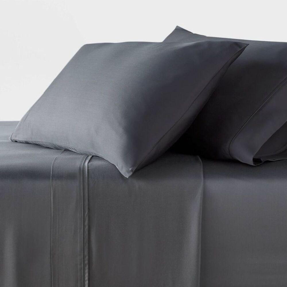 Full 320 Thread Count Cool TENCEL Lyocell Sheet Set Gray - 4-Piece